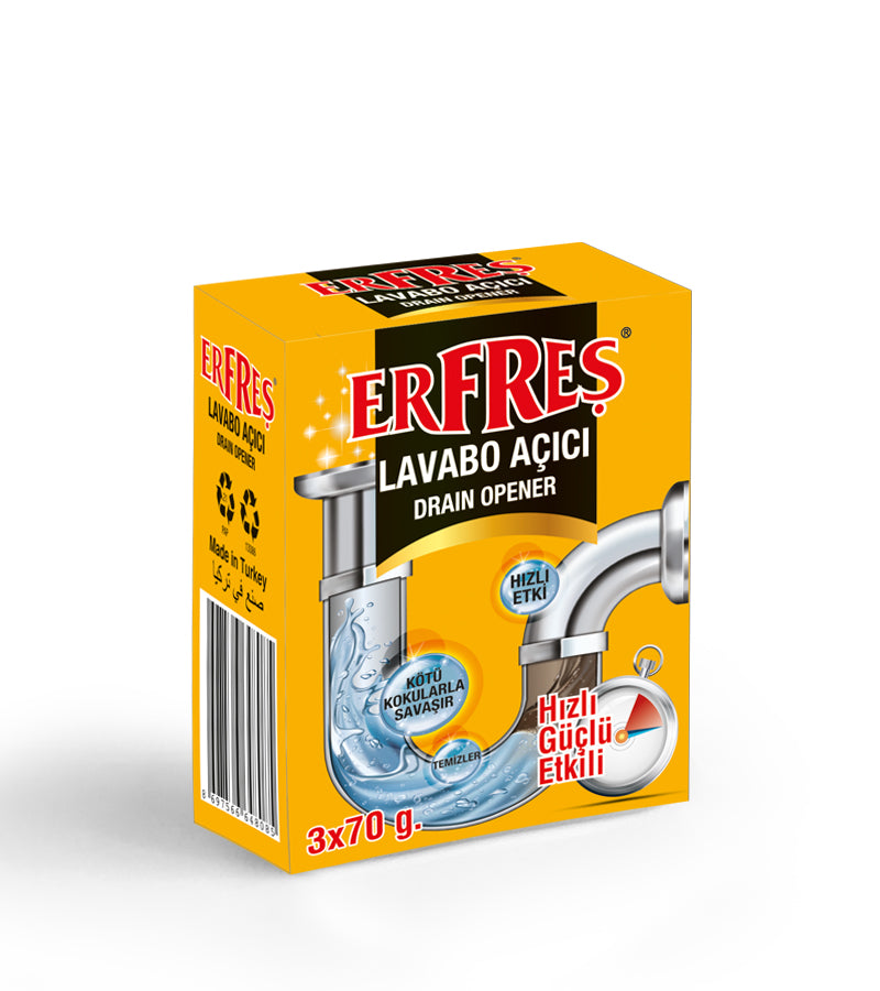 ERFREŞ 3x70gr Drain Opener