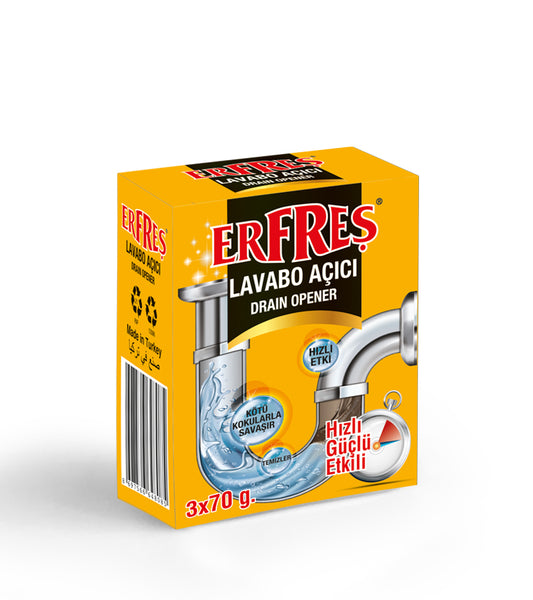 ERFREŞ 3x70gr Drain Opener